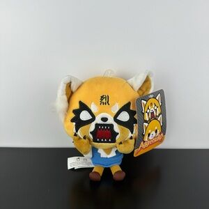 Gund Sanrio Aggretsuko Rage Red Panda 7" Plush Stuffed Animal Collectible NWT